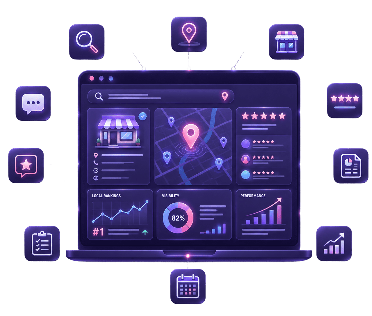Managed local SEO — content, Google Business Profile, and rankings by Dojo IT Solutions